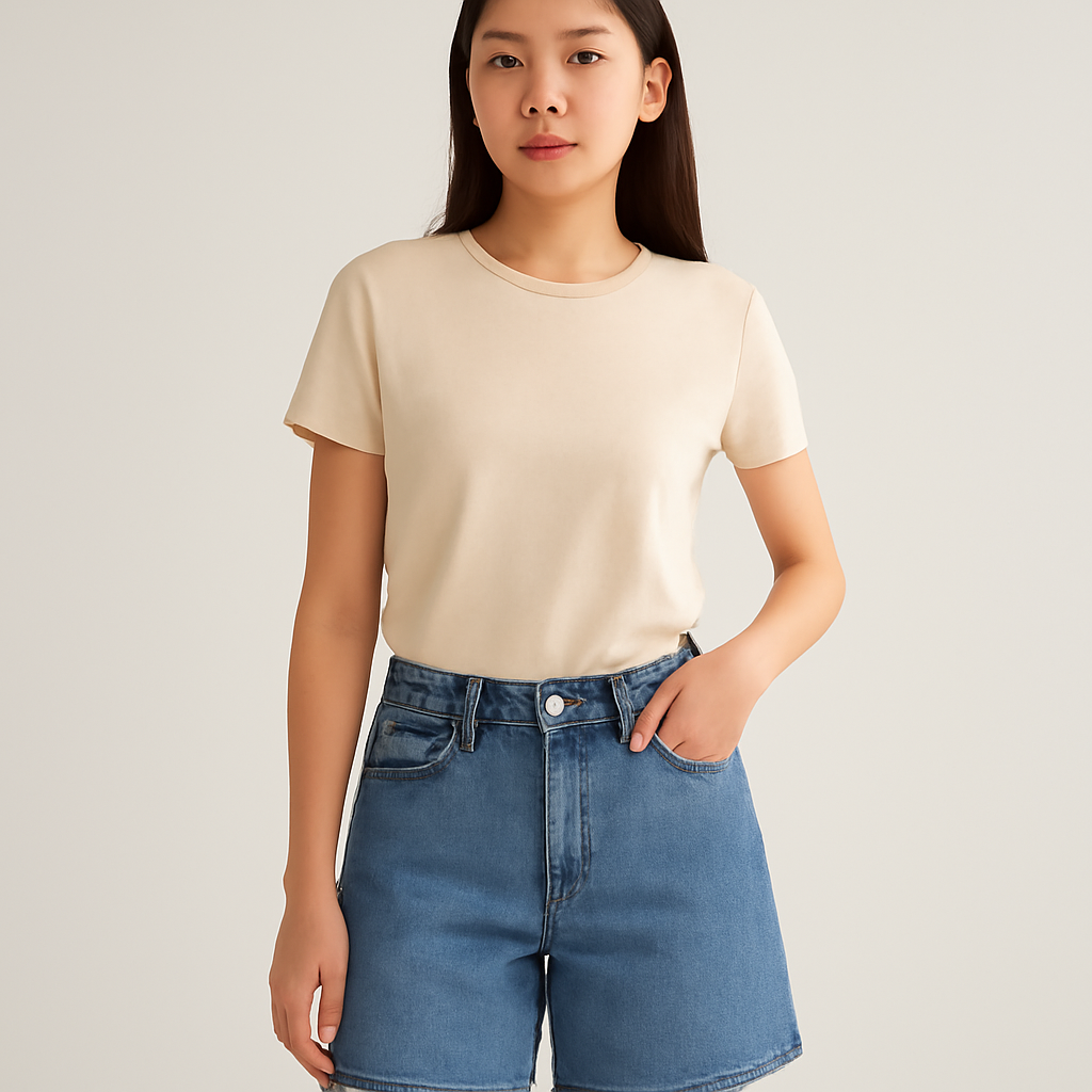 여성데님반바지 대표 이미지